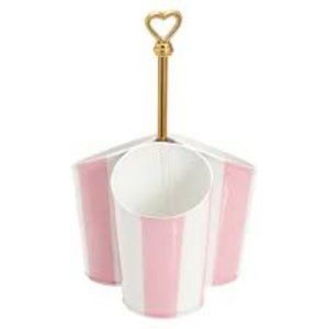 The Emily & Meritt Circus Stripe Beauty Cup Caddy